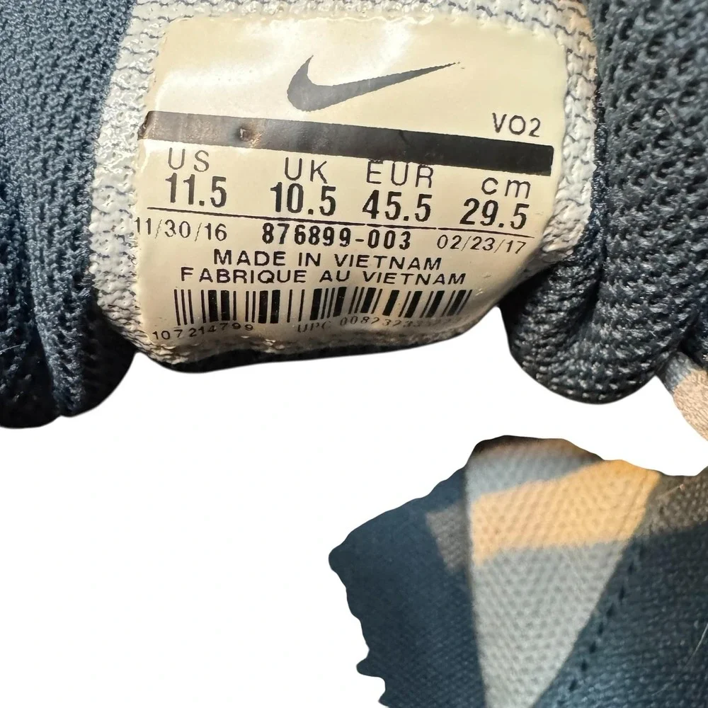 Nike‎ Running Shoes Mens Size 11.5 Gray Mesh Athletic Casual Comfort 876899-003